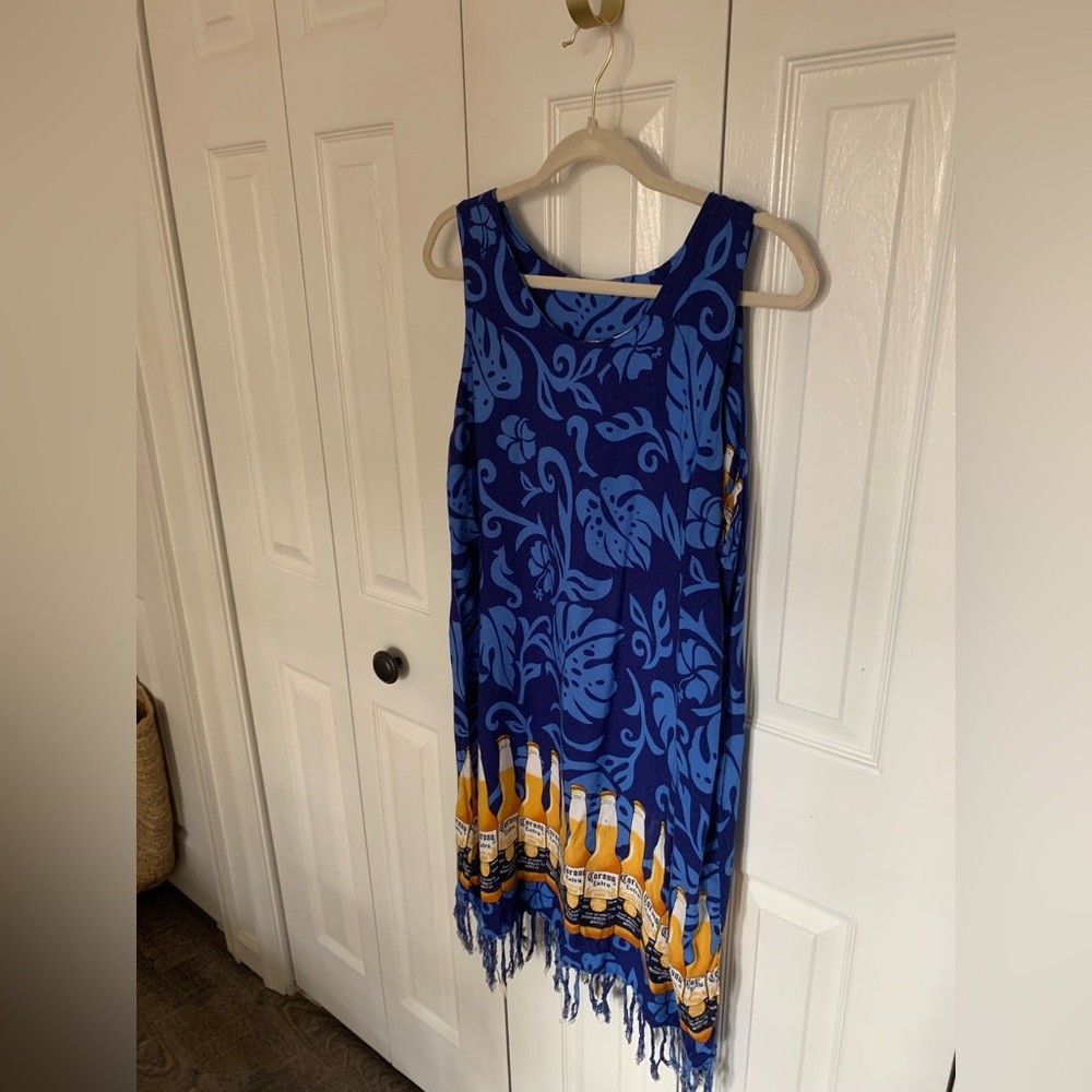 Corona Fringed Dress Beach Cover Vacay Dress